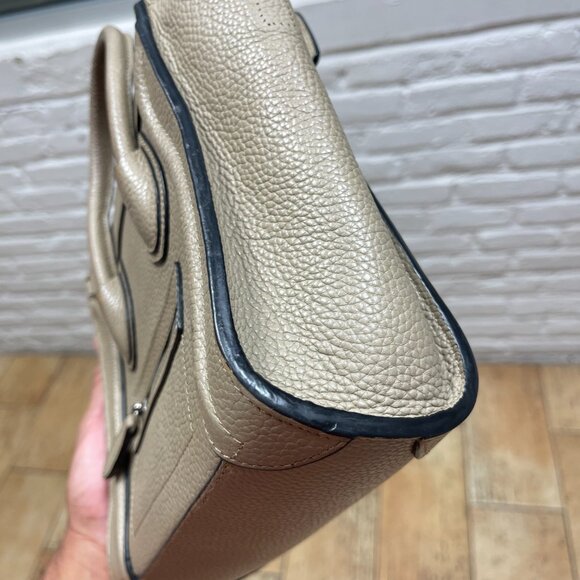 Celine Nano Luggage Tote handbag in Gray leather Broken Strap AS IS - Picture 5 of 16